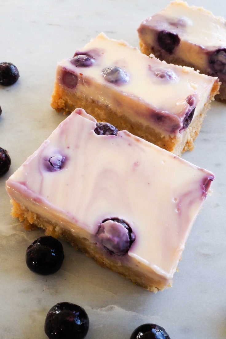 Tangy blueberry lemon slice