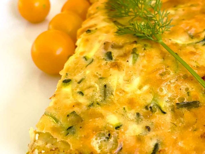 Easy French Omelette with Bacon, Potatoes and Zucchini - Vikalinka