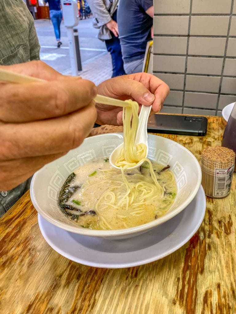 Pork broth ramen